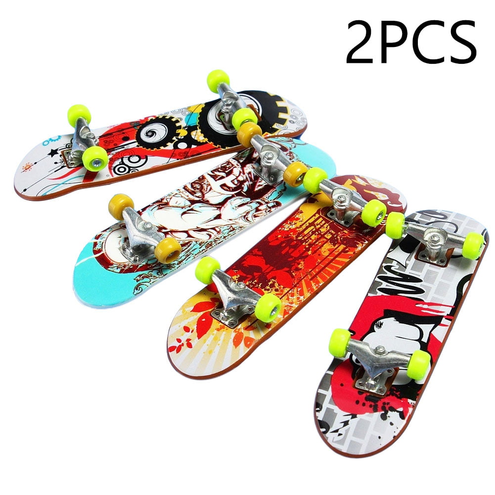 2PCS Finger Board Tech Truck Mini Skateboards Alloy Stent Party Favors Gift
