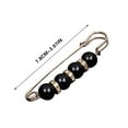 thumbnail image 3 of TFYZYY Elegant Rhinestone Pearl Brooch for Women - Faux Pearl Tightening Belt, Shawl, Sweater Pin Clip - Versatile Clothing Accessory, 3 of 3