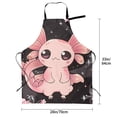 thumbnail image 2 of Kdxio Cute Axolotl Sakura Blossoms B Apron with Pockets Adjustable Kitchen Aprons for Men Women Waterproof Aprons for Cooking,Drawing,Crafting, Baking Household Cleaning, 2 of 5