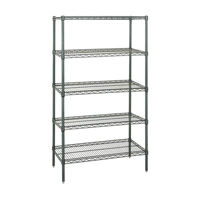 Quantum Storage Systems Wire Shelving 5 Shelf Starter Units in Proform
