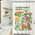 thumbnail image 1 of Shower Curtain Bathroom Shade Hand-painted Shower Curtain 1.5M * 2.0M, 1 of 6