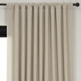 thumbnail image 3 of HPD Half Price Drapes Thatched Tan Extra Wide Faux Linen Room Darkening Curtains for Bedroom & Living Room Curtains (1 Panel), Door & Window Curtains 96 inches long, Extra Wide Curtains, 100W X 96L, 3 of 12