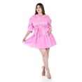 thumbnail image 1 of Vestido camisero con falda a capas Roman Fashion /Tallas Extras, 0214 (Rosa) rosa 42, 1 of 6