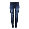 thumbnail image 6 of Womens Skinny Stretch Ripped Jeans Destroyed Denim Pants Trendy High Waisted Slim Fit Comfort Jeggings Jeans, 6 of 7