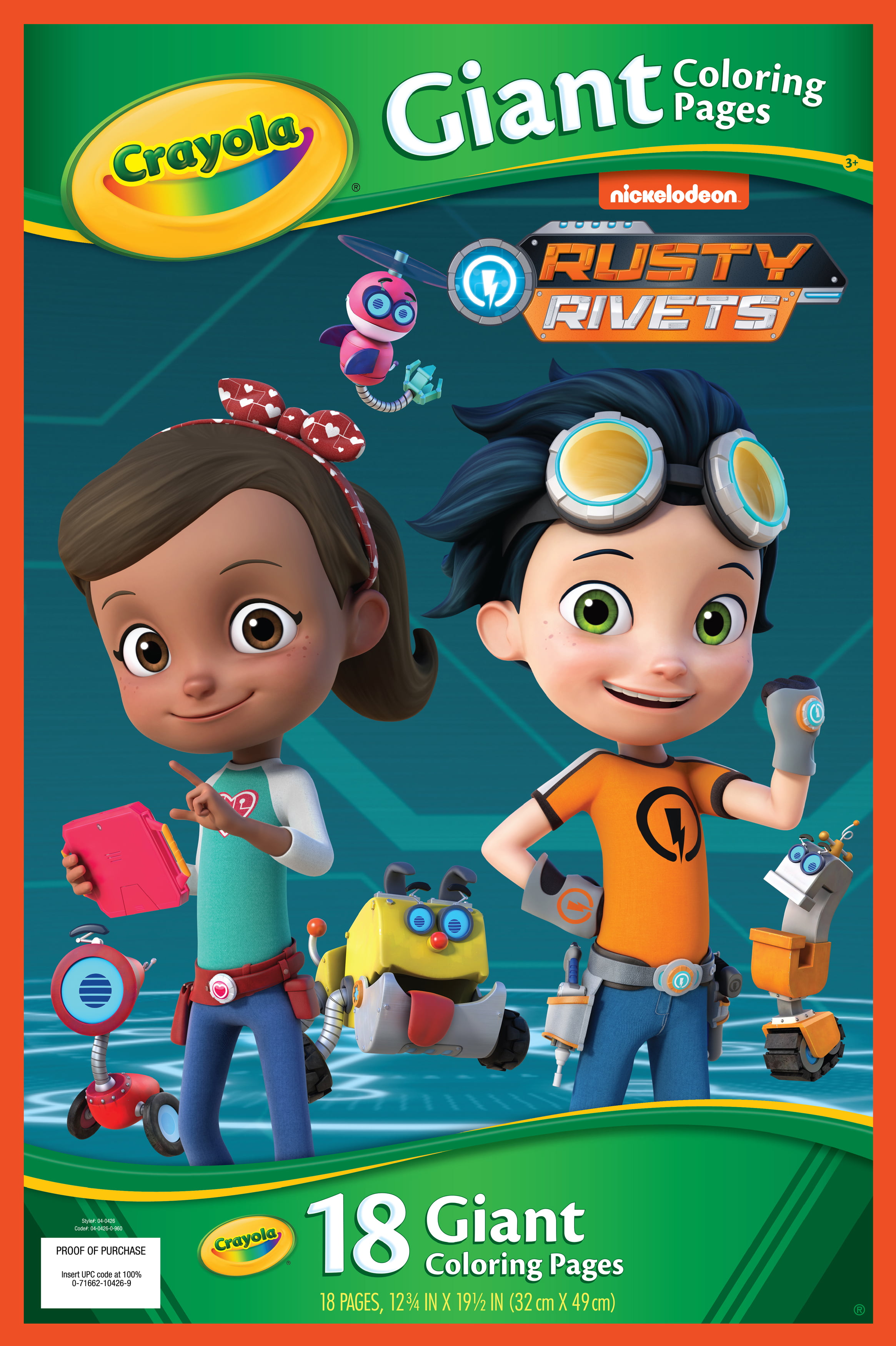 Download Crayola Giant Coloring Pages 12.75"X19.5"-Rusty Rivets ...