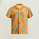 thumbnail image 4 of Camisa de Manga Camisas de playa Hombres con botones Cuello vuelto Cuello en V Traje diario Kuymtek Amarillo T M para Hombre, 4 of 7
