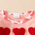 thumbnail image 4 of WEIYLL Jumpsuits for Girls Casual Crawling Embroidered Spring Autumn Short Sleeve Rufffle Red Toddler Playsuit for 12-18 Months, 4 of 6