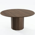 thumbnail image 6 of MAYEERTY 60" Round Dining Tables Mid-Century Kitchen Table for Dining Room, Walnut, 6 of 9
