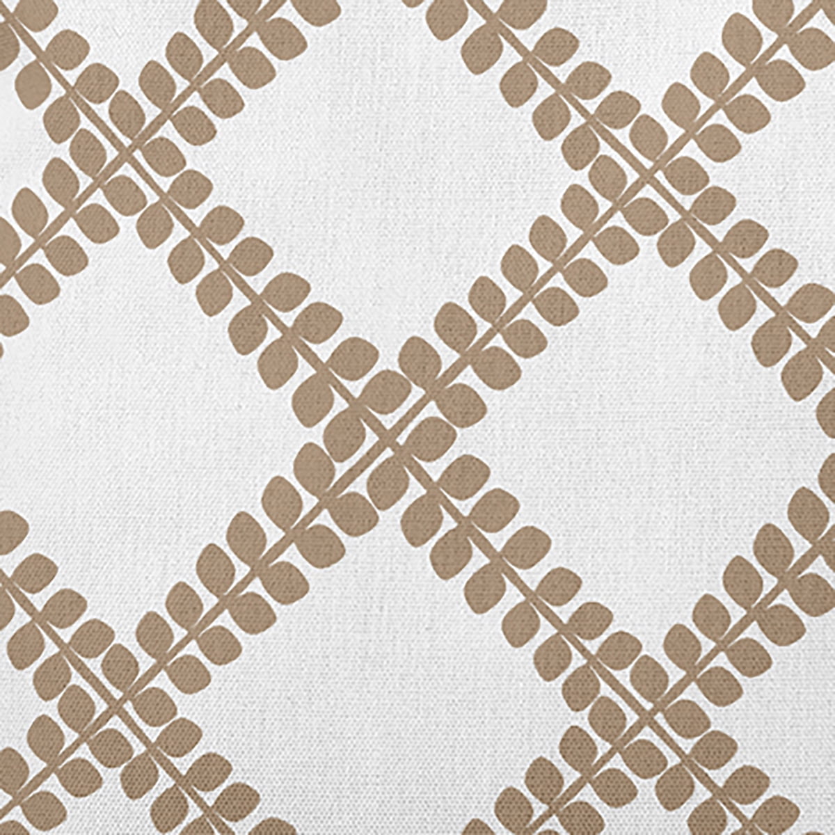 Simply Daisy 20" x 20" Leaf Plaid Decorative Throw Pillow, Taupe (1 count)