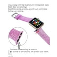 thumbnail image 4 of Gustave Glitter Silicone Apple Watch Bands 38mm 40mm 42mm 44mm Women Men Adjustable Wristband Strap for iWatch Series Ultra SE 8/7/6/5/4/3/2/1 with Stainless Steel Metal Clasp "Pink", 4 of 10