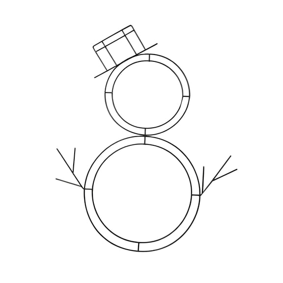 Christmas Metal Wire Frame, Festive Shaped Wire Form For Holiday Craft Decor, Assorted Style