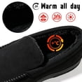 thumbnail image 5 of CHICVOMEY Men's Suede Moccasin Slippers with Faux Fur Lining - Indoor Outdoor Winter House Shoes Slip-On Slippers, 5 of 10