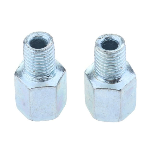 Pernos de espejo retrovisor de rosca izquierda y derecha 10 mm Macarena Tornillo del adaptador del espejo retrovisor