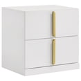thumbnail image 5 of Ines 4-piece Eastern King Bedroom Set Navy and White High Gloss, 5 of 18