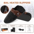 thumbnail image 3 of Foot Warmer For Desk Bubble Shoes Slippers, With 5v Rechargeable Battery Electric Heated Up Breathable Plush Shoes Cold Winter Weather To Keep Feet Wa, 3 of 5