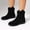 Black, variant on Women's Western Cowboy Boots Wide Calf Low Chunky Heel Ankle Boots Country Concert Dress Short Boots