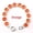 Orange, variant on Silver Plated Round Glass Crystal Dot Statement Bracelet Bangle Women Bracelets
