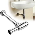 thumbnail image 5 of Sifón de fregadero de acero inoxidable, tubo de sifón a prueba de olores para lavabo, Metal Universal JAMW Sencillez, 5 of 5