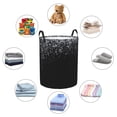 thumbnail image 6 of Daiia Silver Glitter1 Round Laundry Basket with Handles Thickened Waterproof Circular hamper,Dirty Clothes Storage Basket for Bedroom,Bathroom,College Dorm-Medium, 6 of 8
