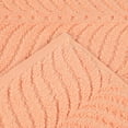 thumbnail image 6 of Superior Chevron 3-Piece Zero Twist Cotton Towel Set, Plush and Ulta Soft Towels, Peach, 6 of 10