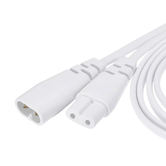 Uxcell T5 LED Tube Extension Cable 2 Pin 50CM Male to Female Cord 4Pcs