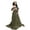 D, variant on Lightweight Breathable Fabric Maternity Gown Dress Elegant Lace Detailing and Trailing Bottom for Most Trimesters