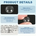thumbnail image 3 of Uxcell Diameter 15mm Flat Convex Lens, 15 Pcs Height 5mm PMMA Acrylic LED Optical Convex Condenser Lens with Edge for Flashlight Car Bike Head Lamp Spotlight, Transparent, 3 of 6