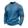 thumbnail image 4 of CONZONE Mens Pullover Sweatshirts Long Sleeve Sweatshirt for Men Trendy Solid Color Crew Neck Warm Fall Hoodie Sweatshirt, 4 of 4