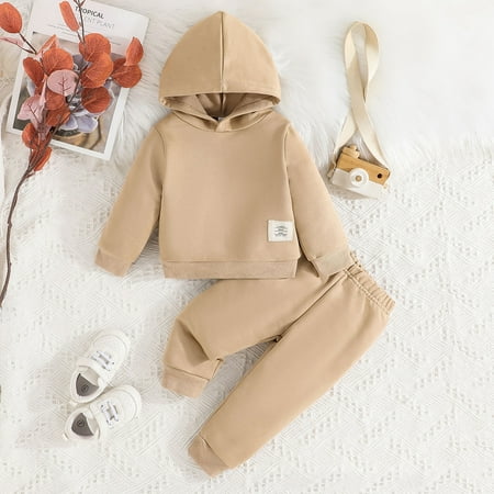 Gerichy Toddler Kids Boy Shorts Clothing Set 0 6 12 18 24 Months 2T 3T Fall Winter Outfits Set For Toddler Boys Girls Baby Boy Clothes Long Sleeve Hoodie Sweatshirt Top + Jogger Pants Outfit Set