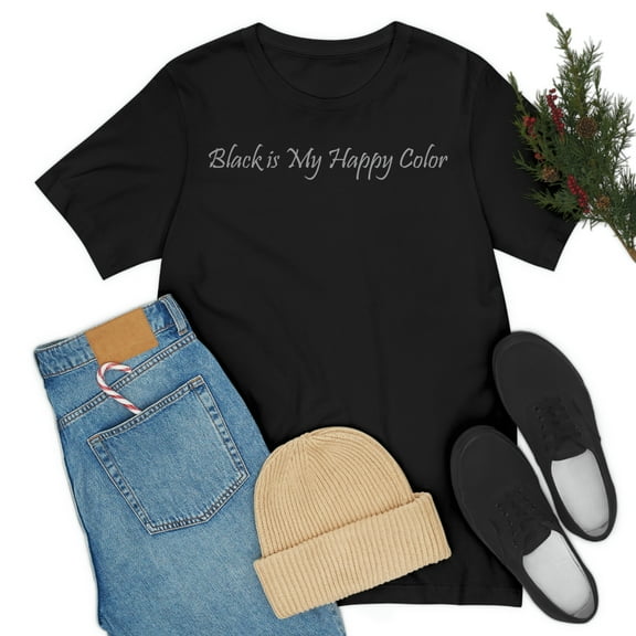 Black is My Happy Color Shirt - Goth, Emo, All Black Everything, Sarcastic Shirt, Blogger, Hipster, Black Shirt, Funny Shirt, Grunge Tee
