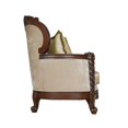 thumbnail image 4 of 39" X 85" X 49" Fabric Dark Walnut Upholstery Wood Leg/Trim Sofa w/6 Pillows, 4 of 4