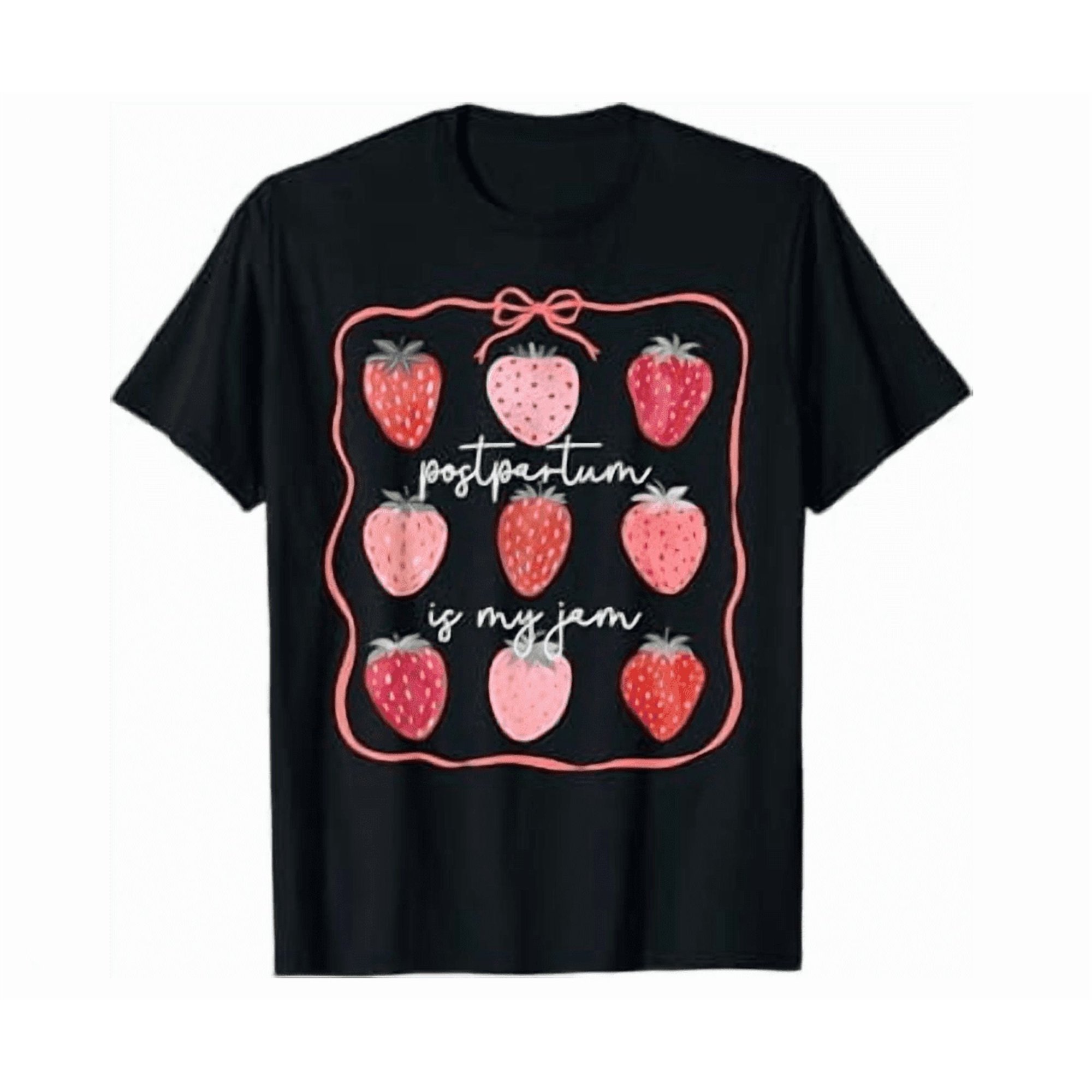 Groovy Postpartum Is My Jam Strawberry Mother Baby Nurse Ob Shirt Hot Trending Shirt, Vintage Birthday Gift
