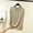 #0158-Beige, variant on Womens Cap Sleeve Crew Neck T-Shirt Side Split Loose Fit Casual Silky Loungewear Top
