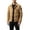 Khaki, variant on Men's Casual Utility Jacket for Everyday Wear Slim Fit Outdoor Coat with Classic for Spring to Winter, Black, XXXXL