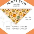 thumbnail image 4 of Cute Fall Dog Bandanas 2 Pack, Autumn Hello Fall Hey Pumpkin Maple Leaves Dog Scarf, Thanksgiving Handkerchief Scarves Gifts for Puppy Large Dogs, 4 of 6