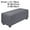 Peacock Blue, variant on Unique Bargains Stretch Ottoman Cover Slipcover Furniture Covers Fallow Large