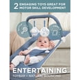 thumbnail image 5 of Baby Delight Alpine Organic Deluxe Portable Bouncer, Lightweight, Travel-Ready & Adjustable Recline, Organic Dusty Blue, 5 of 17