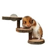 Hamster Ladder Bridge Wooden Natural Hamster Platform Toy Hamster Climbing Toy