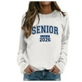 thumbnail image 2 of Women's Sweatshirts 2025 Senior 2026 Sweatshirt Long Sleeve Crewneck Pullover Tops Sweatshirt for Women, 2 of 6