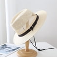 thumbnail image 4 of Chapeau Circonférence Hommes et Femmes Chapeau jazz Chapeau de Paille Chapeau d'Été Chapeau Rétro Chapeau Haut de Forme Chapeau de Soleil Large pour Extérieur, 4 of 5