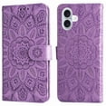 thumbnail image 1 of Funda tipo cartera GANGXUN para iPhone 16 , diseño girasol, cuero PU, soporte, cierre magnético, tarjetero, 1 of 5