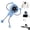 Blue, variant on Portable Robot Fan Man with Remote, Adjustable 199-Speed Rechargeable Portable Fan with Flexible Suction Mount & Phone Holder for Office, Travel, Camping & Car Use