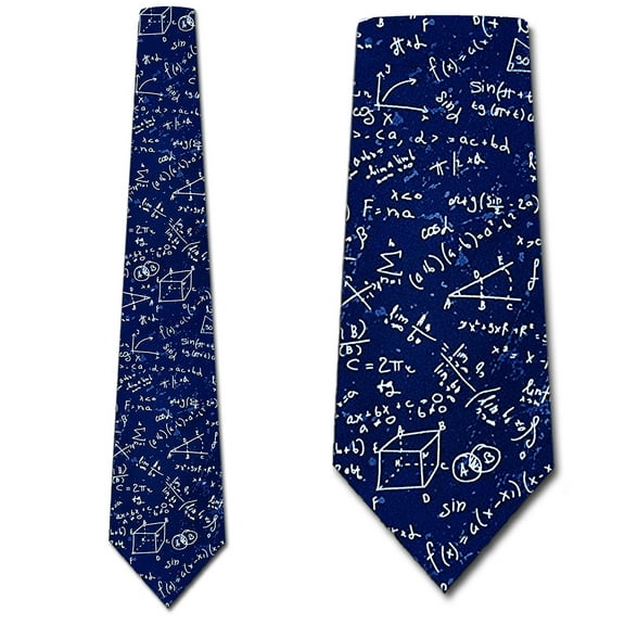 Math Equation Ties Mens Education Necktie by Three Rooker
