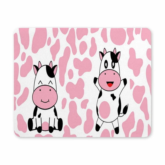 Mouse Pad Animal Cow Head Printed Mouse Pad with Anti-Slip Rubber Base for Home Office Games,Cute Cow Square Mouse Pad Non-Slip Rubber Base Mousepads Mouse Mat for Computer Laptop Home Office