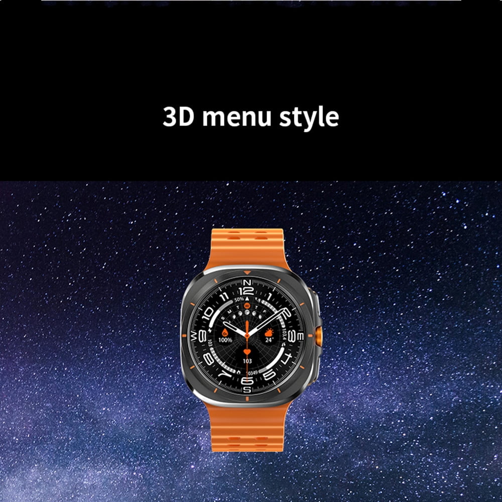 E EYAFA JS Watch7 Ultra Smart Watch, 1.43-Inch AMOLED Screen, Men and Women