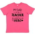 thumbnail image 3 of Inktastic My Dad is a Teacher and a Hero Youth T-Shirt, 3 of 5
