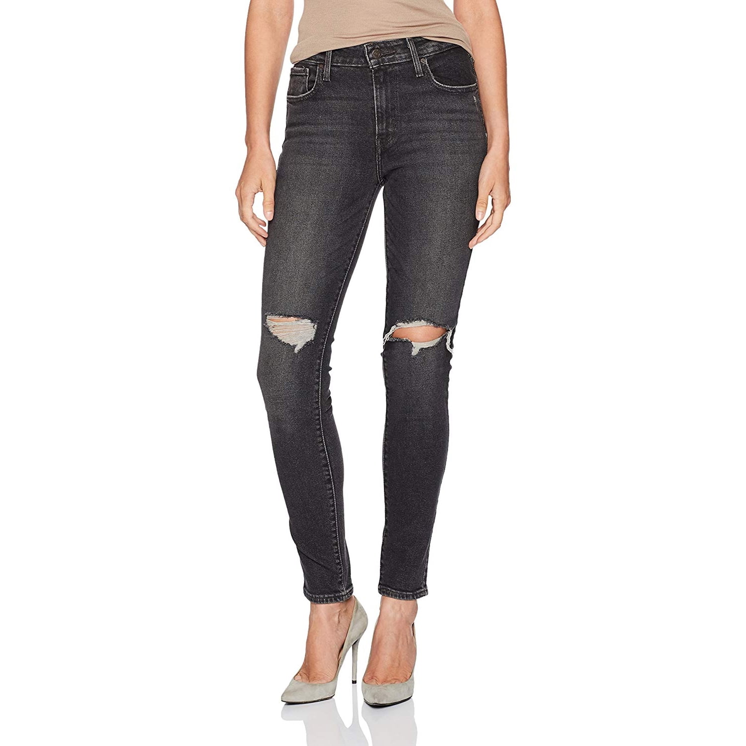 Levi's Women's 721 High-Rise Skinny Jeans (Bandit Black, 24x30) -  