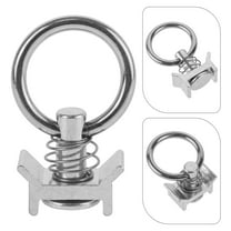 YSNOOWE 6Pcs Sturdy Single Fitting O-Shaped Ring Tie Down Anchors Silver Stainless Steel