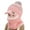 Pink, variant on Hooded Hat Toddler Baby Snow Hats Girl Hood Caps Winter Hat Fleece Lining Girls Boys Earflap Hood Caps 2-6Y
