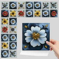 36Pcs 12Styles Peel and Stick Backsplash Tile Stickers Retro Yellow ...